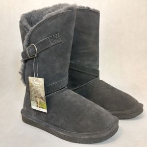 NWT Bearpaw Tatum charcoal boots 6